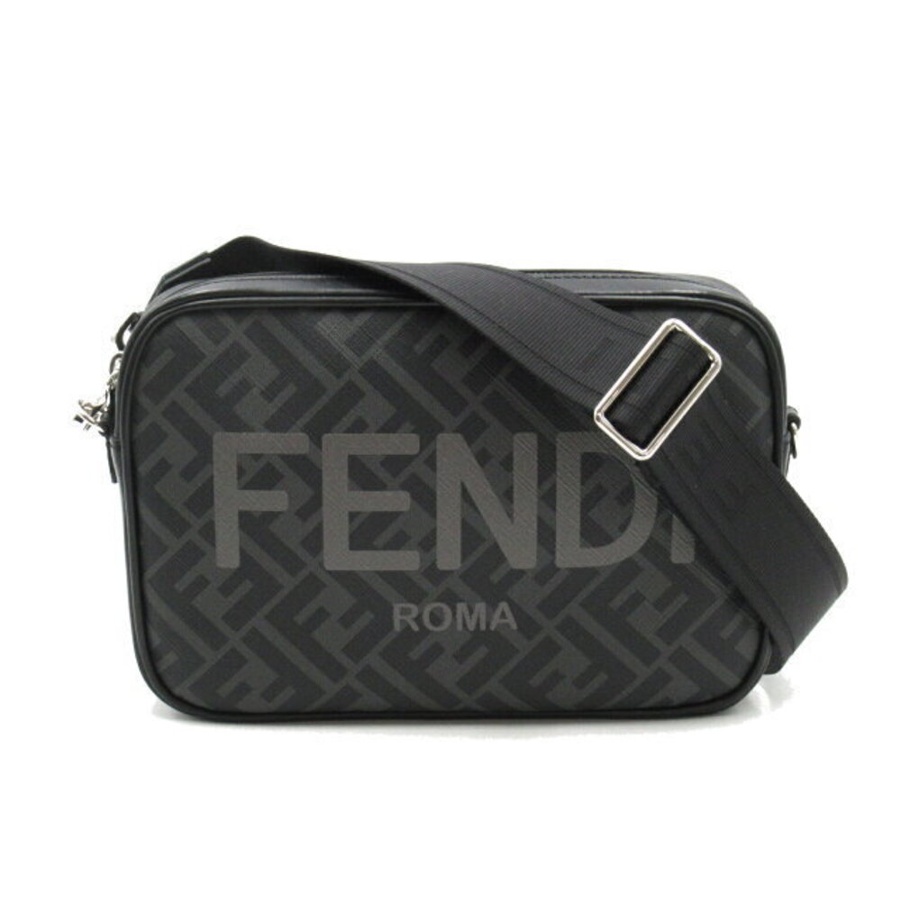 FENDI Camera Bag Shoulder Bag Canvas Black Sling
